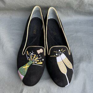 J.Renee Black and Gold Women's Shoes